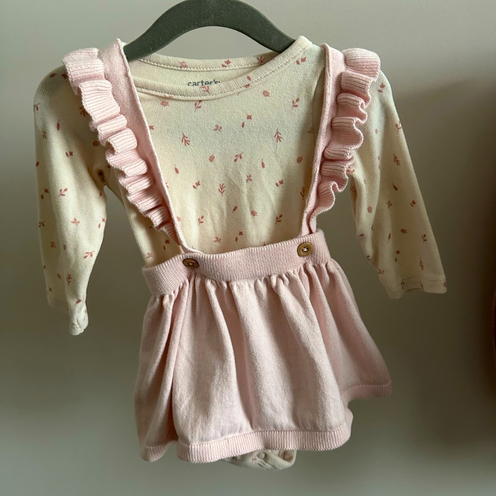 Carter's Baby Dress with Pink Ruffles